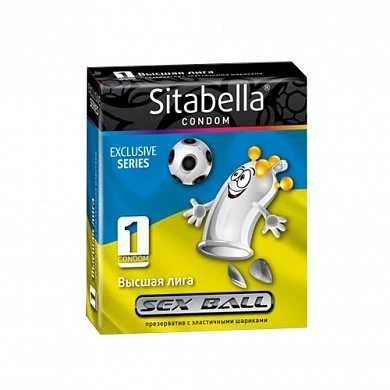 Презервативы Sitabella с шариками Sex ball Высшая лига — купить в секс-шопе LoveDoctor