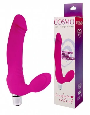Вибромассажер двойной Cosmo розовый 14,5 см — купить в секс-шопе LoveDoctor
