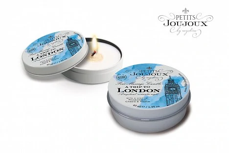 Массажное аромамасло свеча London свежесть 33 гр — купить в секс-шопе LoveDoctor