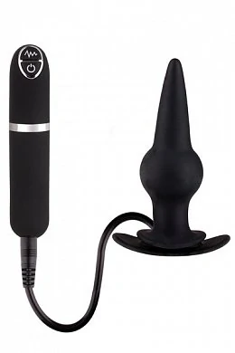 Вибровтулка черная 10 режим вибрации Dash Butt Plug With Mini Controll — купить в секс-шопе LoveDoctor