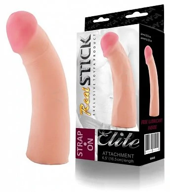 Фаллоимитатор-насадка телесный RealStick 16,5 см — купить в секс-шопе LoveDoctor