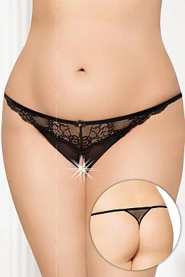 Стринги женские черные XL/XXXL — купить в секс-шопе LoveDoctor
