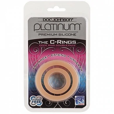 Кольцо - насадка Platinum Silicone - The C-Ring White — купить в секс-шопе LoveDoctor
