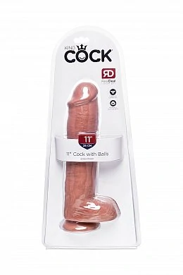 Фаллоимитатор Pipedream King Cock с мошонкой телесный 29,5 см — фото 10