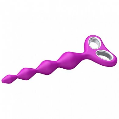 Анальная цепочка Plaisirs Secrets - Anal Chain Purple — купить в секс-шопе LoveDoctor