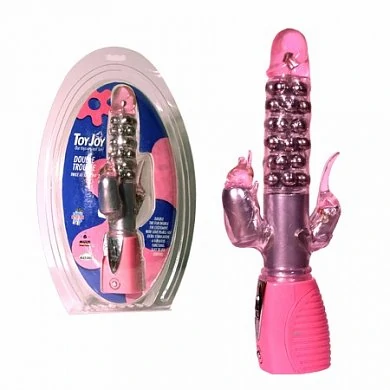 Мультискоростной вибратор Double Trouble-Twice As Nice Pink — купить в секс-шопе LoveDoctor