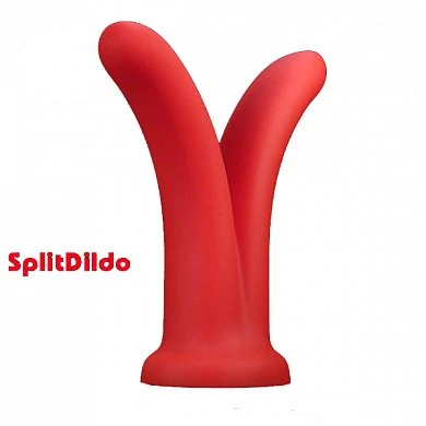 Сплит Дилдо SplitDildo красный G-стимулятор-PS — купить в секс-шопе LoveDoctor