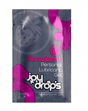 Смазка на водной основе Joydrops со вкусом клубники 5 мл — купить в секс-шопе LoveDoctor