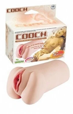 Мастурбатор из материала LoveClone в форме соблазнительного влажного влагалища натурального цвета. 