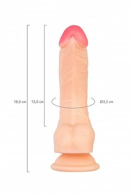 Фаллоимитатор RealStick Nude Nash телесный 18 см — фото 2