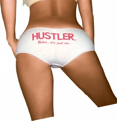 Трусы с надписью 'Hustler. Relax..' белые-L — купить в секс-шопе LoveDoctor