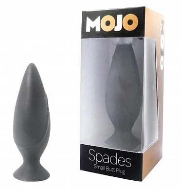 Анальная пробка на присоске Mojo Spades чёрная 12 см — купить в секс-шопе LoveDoctor