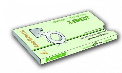 Комплекс с йохимбином для мужчин X-erect 10 капсул — купить в секс-шопе LoveDoctor