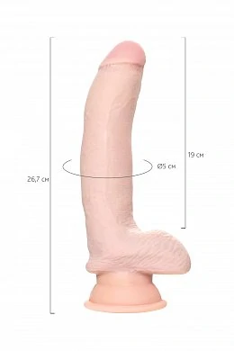 Фаллоимитатор Pipedream King Cock с мошонкой телесный 26,7 см — фото 15