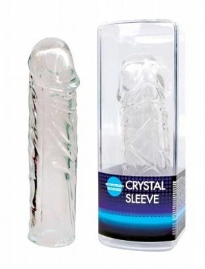 Насадка закрытая удлиняющая Crystal sleeve 13.5 см — купить в секс-шопе LoveDoctor