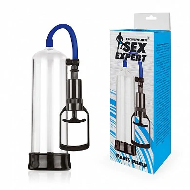 Вакуумная помпа SexExpert черная 20 см — купить в секс-шопе LoveDoctor