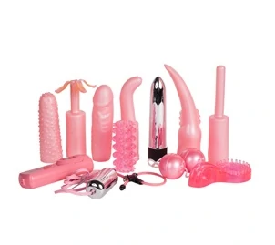 Эротический набор для пары DIRTY DOZEN SEX TOY KIT с вибрацией розовый — фото 2