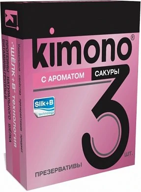 Презерватив Kimono с ароматом сакуры 3 шт — купить в секс-шопе LoveDoctor