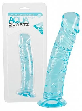 Фаллоимитатор реалистик Aqua Quarts бирюзовый 18 см — купить в секс-шопе LoveDoctor