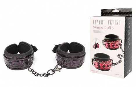 Наручники Wrists Cuffs черные — купить в секс-шопе LoveDoctor