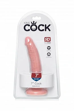Фаллоимитатор 7" COCK на присоске телесный — фото 11