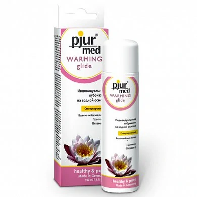 Стимулирующий лубрикант с экстрактом лотоса pjur MED Warming glide 30 мл — фото 2