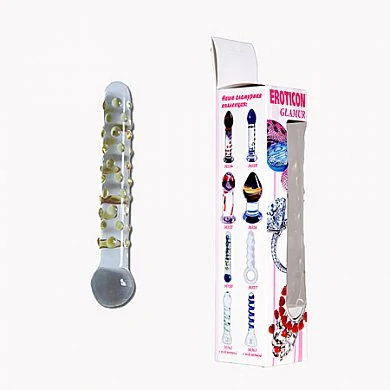 Фаллоимитатор стеклянный Glamur 20 х3,5 см — купить в секс-шопе LoveDoctor