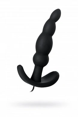 Стимулятор простаты For Pearls D-PENG с пультом ДУ силикон черный 11 см
