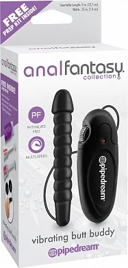 Вибратор анальный с ДУ Vibrating Butt Buddy черный — купить в секс-шопе LoveDoctor