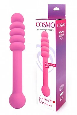 Фаллоимитатор двусторонний Cosmo розовый 20 см — купить в секс-шопе LoveDoctor