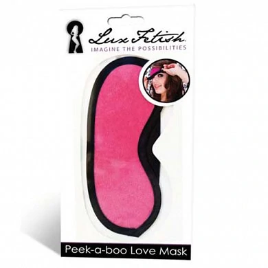 Маска розовая на глаза Peek-a-Boo Love Mask — купить в секс-шопе LoveDoctor