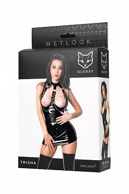 Платье Glossy Trisha из материала Wetlook XL — фото 5