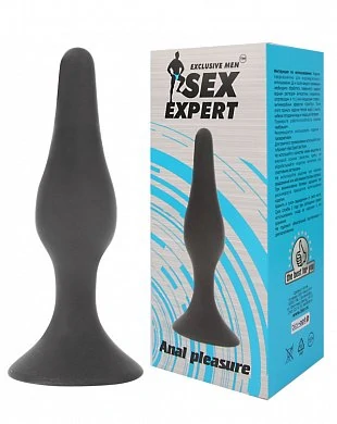 Анальная втулка черная Anal pleasure 13 см — купить в секс-шопе LoveDoctor