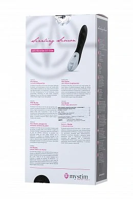 Вибратор Mystim Sizzling Simon с электростимуляцией черный 27см — фото 11
