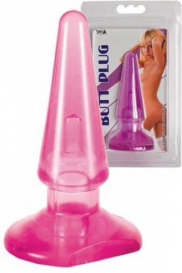 Анальный плаг длина 8 см максимальный диаметр 3 см Цвет розовый