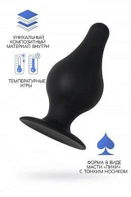 Анальная втулка Erotist Spade чёрная 6,5 см — купить в секс-шопе LoveDoctor