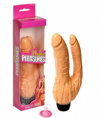 Вибратор двойной анально- вагинальный Pleasures — купить в секс-шопе LoveDoctor