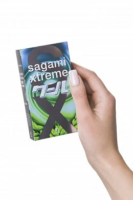 Презервативы Sagami Xtreme Mint латексные №10 — фото 6