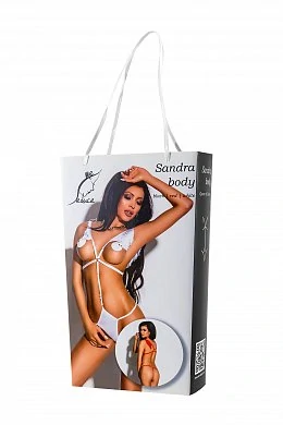 Боди Me Seduce Queen of hearts Sandra белое S/M — фото 4