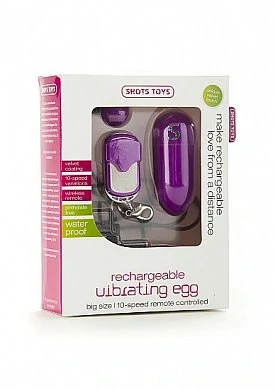 Виброяйцо Rechargeable Vibrating egg фиолетовое с пультом ДУ — фото 3