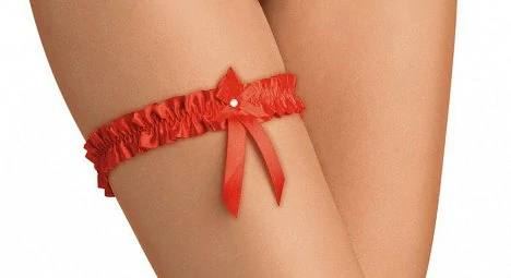 Подвязка красная. Размер: OS