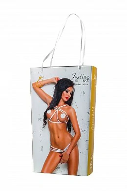 Топ и стринги Me Seduce Bond Me Justine красные L/XL — фото 5