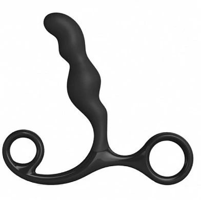 Массажер простаты Andrew Silicone Prostate Massager черный 10 см — купить в секс-шопе LoveDoctor