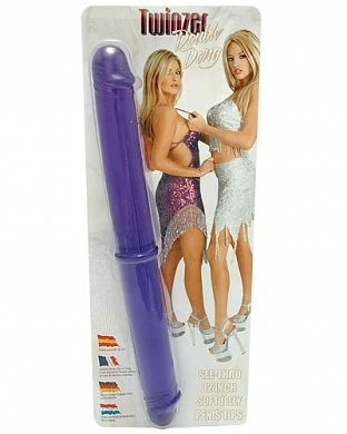 Имитатор двусторонний Twinzer Double Dong purple — купить в секс-шопе LoveDoctor