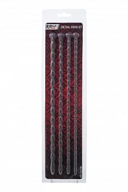 Набор уретральных зондов Toyfa Black&Red черный 30 см — фото 3