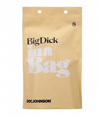 Фаллоимитатор гелевый прозрачный Big Dick 20,3 см — фото 3
