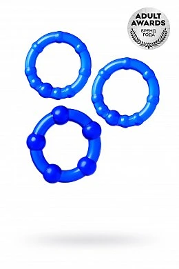 Набор колец A-toys синие — купить в секс-шопе LoveDoctor