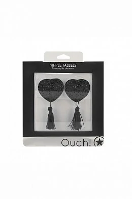 Украшение на соски  Nipple Tassels Heart черное