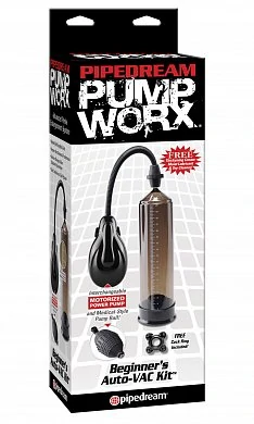 Вакуумный Вибростимулятор Pump Worx Beginner's Auto VAC Kit — купить в секс-шопе LoveDoctor
