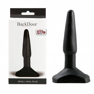 Анальный стимулятор Small Anal Plug black черный 12 см — купить в секс-шопе LoveDoctor